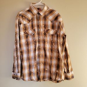 Red ranch western button up